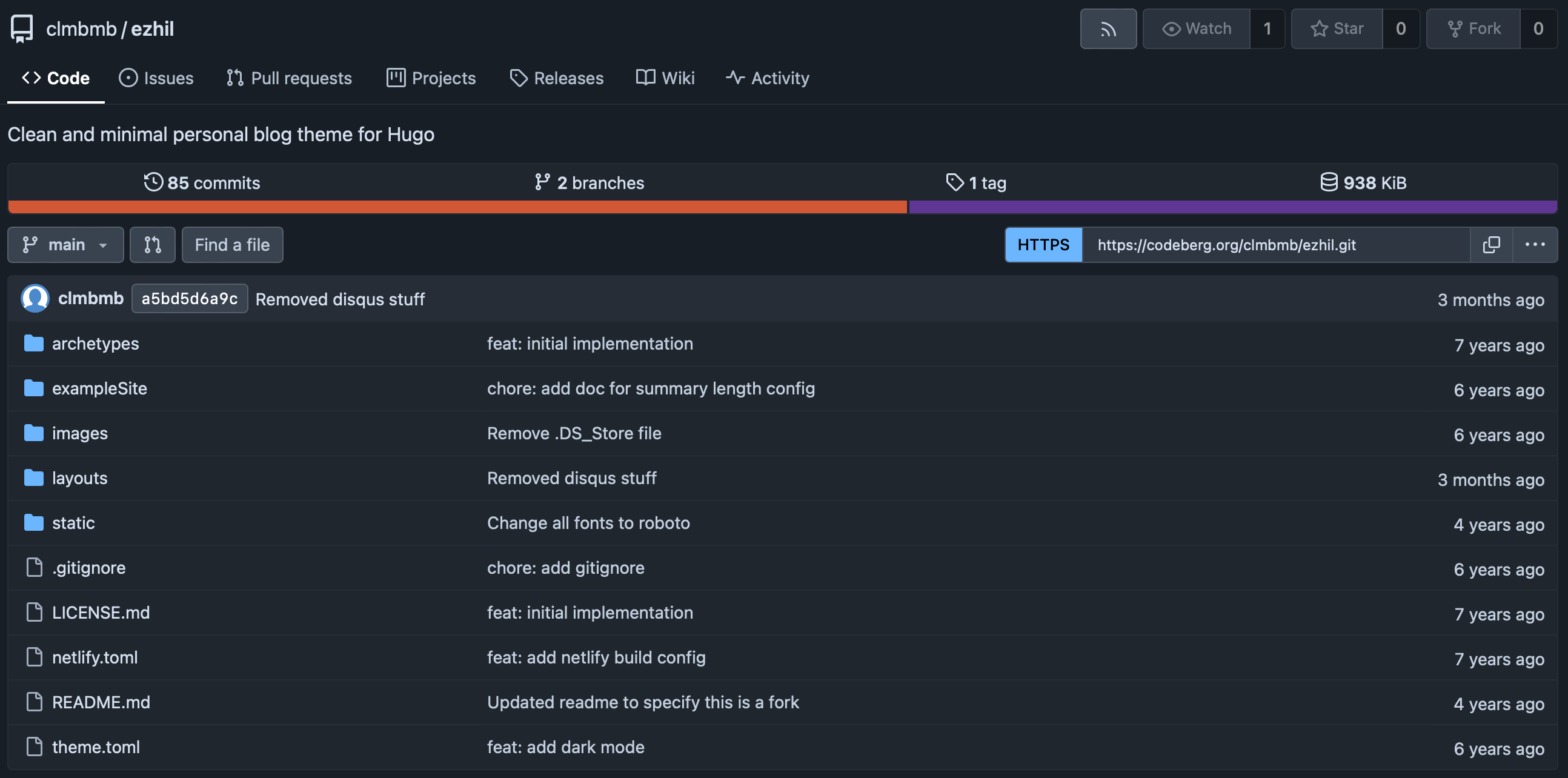 Ezhil Theme Repo